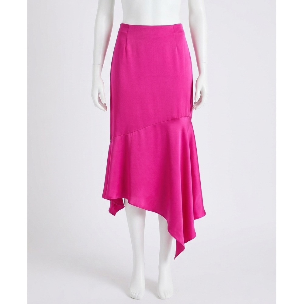 NEW STEVE MADDEN lucille midi skirt in fuschia